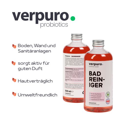 verpuro® probiotischer Badreiniger - Konzentrat 500 ml