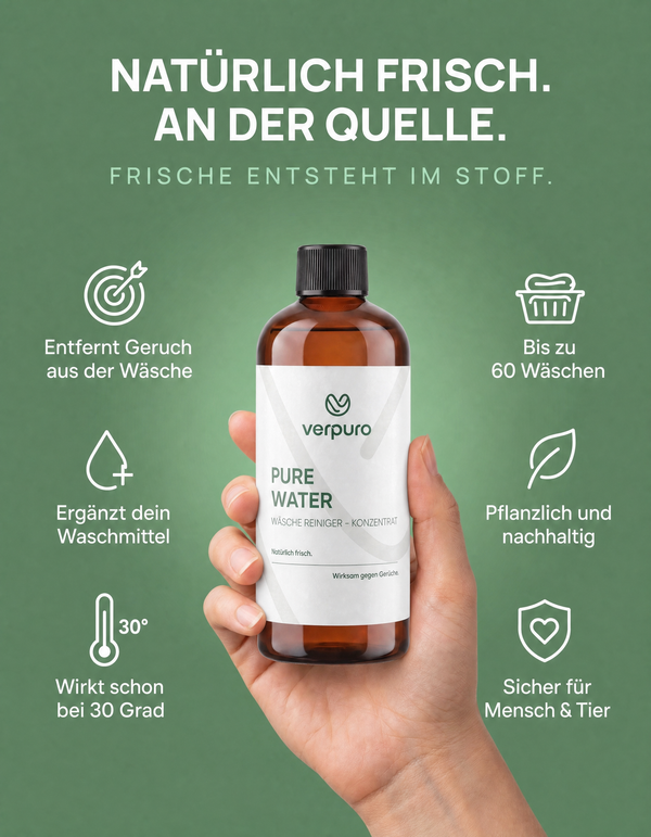 Pure Water – Wäschereiniger-Konzentrat (500 ml)