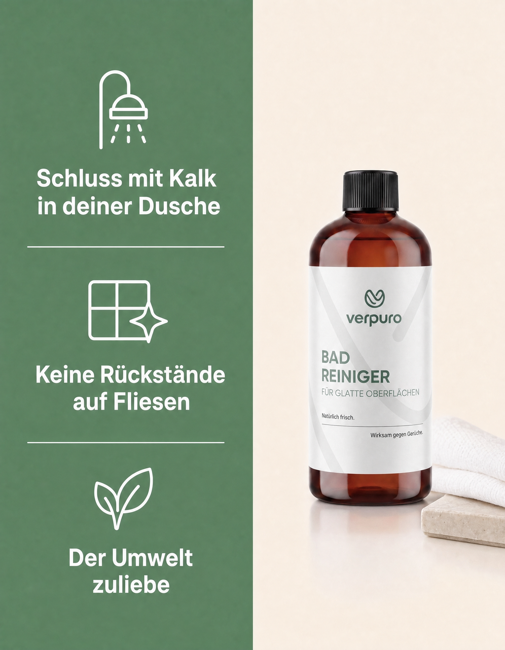 Küche & Bad Set – Allzweck- und Bad-Reiniger (2 × 500 ml)