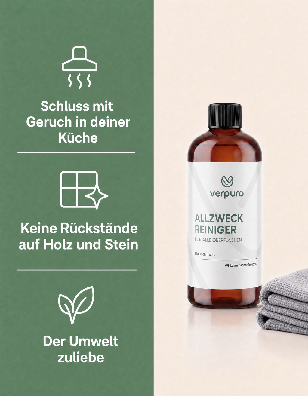 Küche & Bad Set – Allzweck- und Bad-Reiniger (2 × 500 ml)